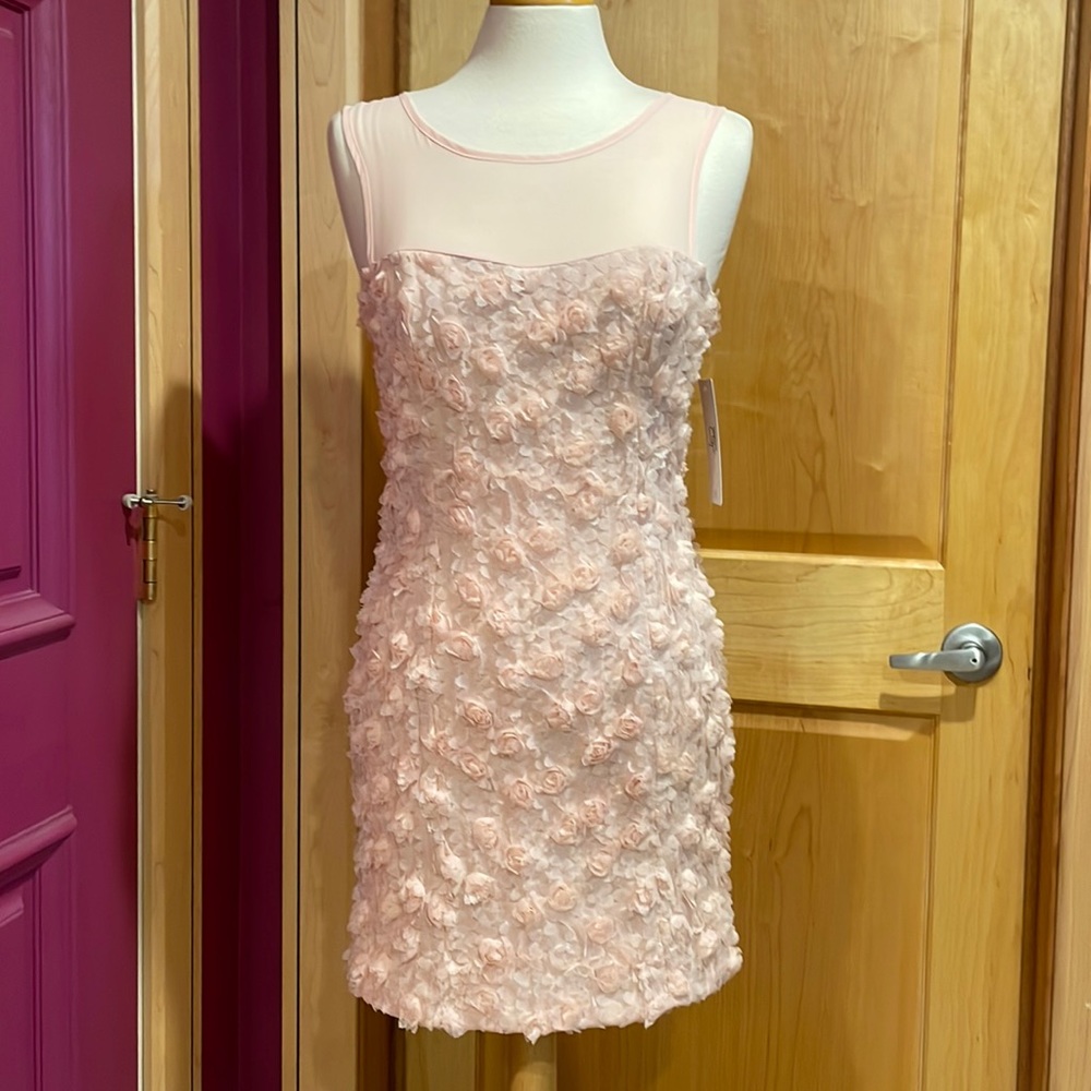 Short Floral Dress (Pink & Green)